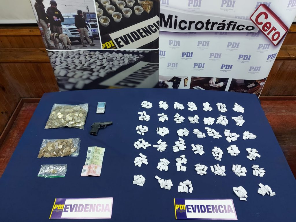 «OPERACIÓN JUANICOTECA»: PDI DESBARATÓ PUNTO DE VENTA DE DROGA EN BULNES
