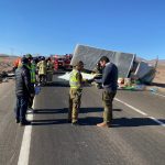 INVESTIGAN FATAL ACCIDENTE QUE DEJÓ DOS FALLECIDOS EN COMUNA DE DIEGO DE ALMAGRO