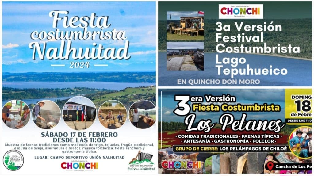 CONTINUAN LOS EXCELENTES PANORAMAS ESTE FIN DE SEMANA EN LA COMUNA DE CHONCHI