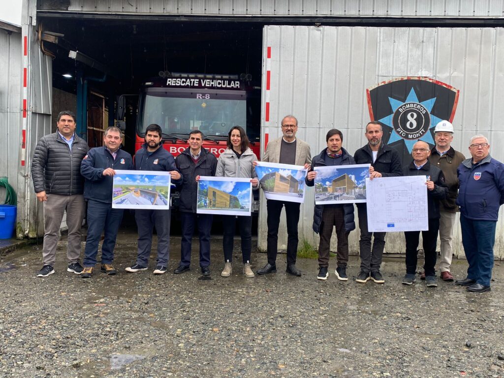 INICIARÁN CONSTRUCCIÓN DEL NUEVO CUARTEL DE LA 8ª COMPAÑÍA DE BOMBEROS DE PUERTO MONTT TRAS 14 AÑOS DE ESPERA